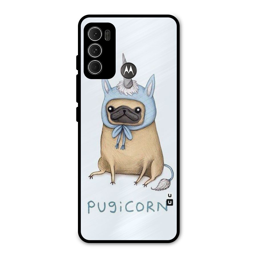 Pugicorn Metal Back Case for Moto G60