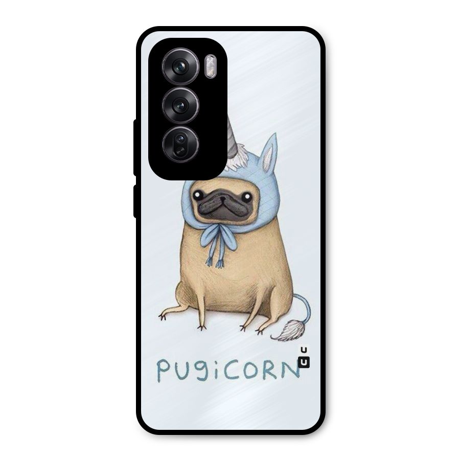 Pugicorn Metal Back Case for Oppo Reno12 Pro
