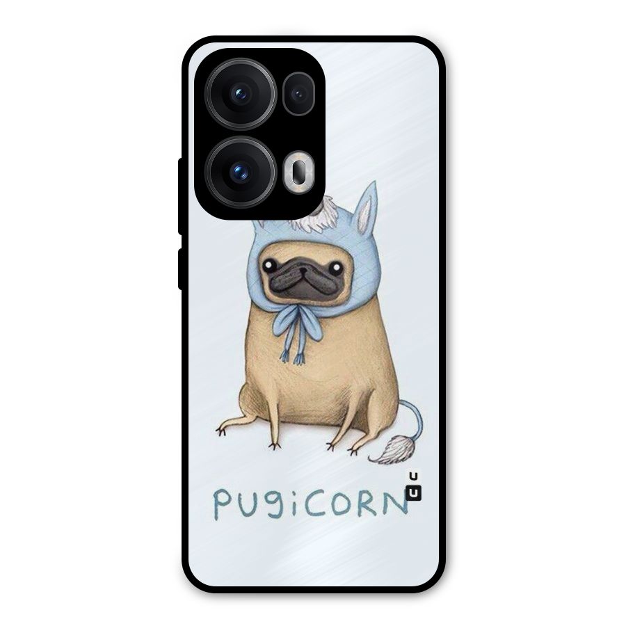 Pugicorn Metal Back Case for Oppo Reno13 Pro