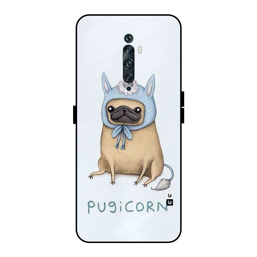 Pugicorn Metal Back Case for Oppo Reno2 F