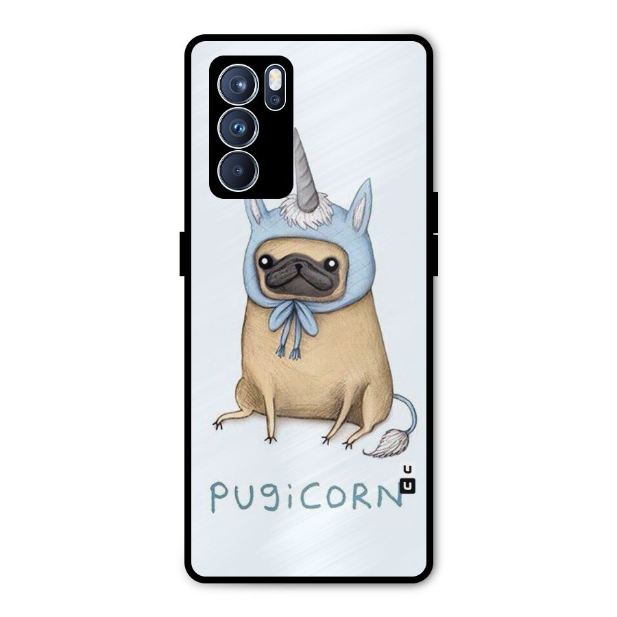 Pugicorn Metal Back Case for Oppo Reno6 Pro 5G