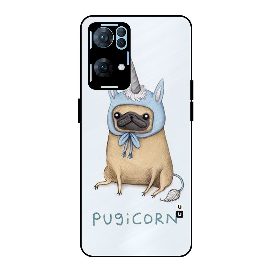 Pugicorn Metal Back Case for Oppo Reno7 Pro 5G