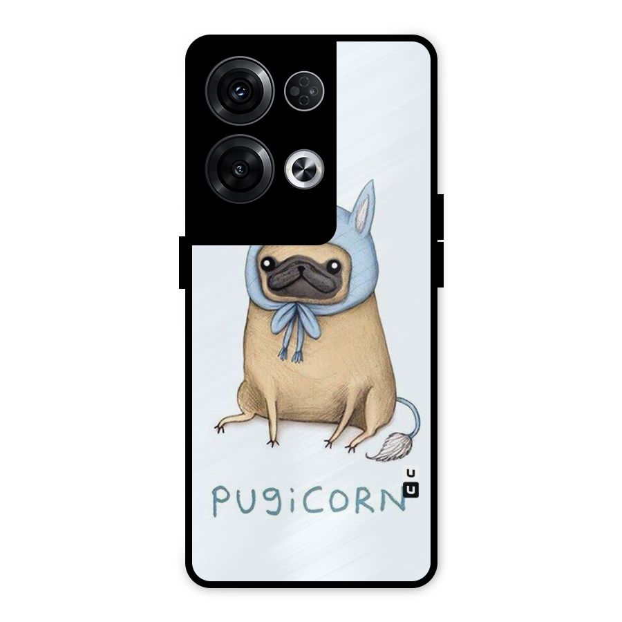 Pugicorn Metal Back Case for Oppo Reno8 Pro 5G