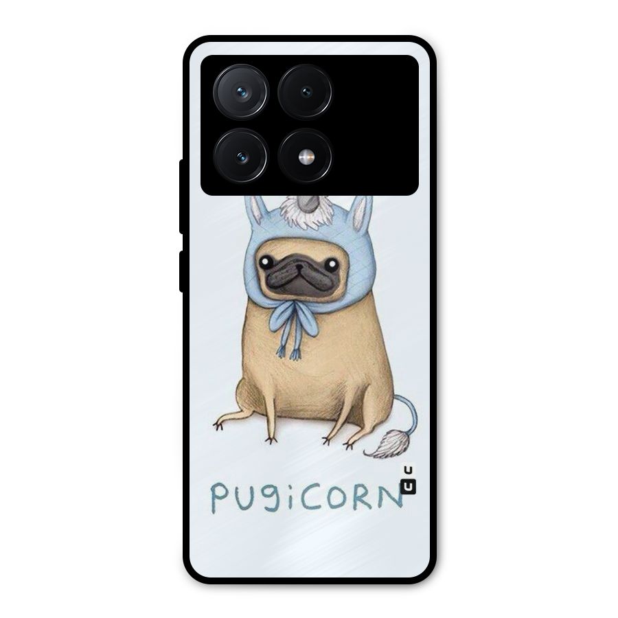 Pugicorn Metal Back Case for Poco X6 Pro