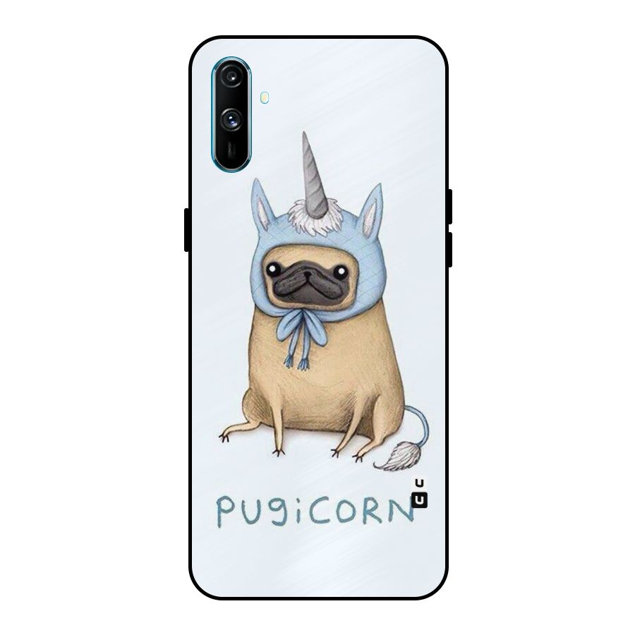 Pugicorn Metal Back Case for Realme C3