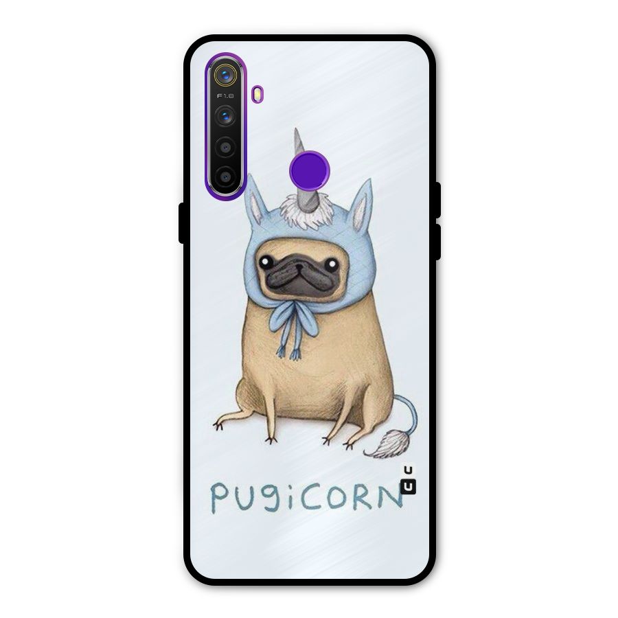 Pugicorn Metal Back Case for Realme Narzo 10