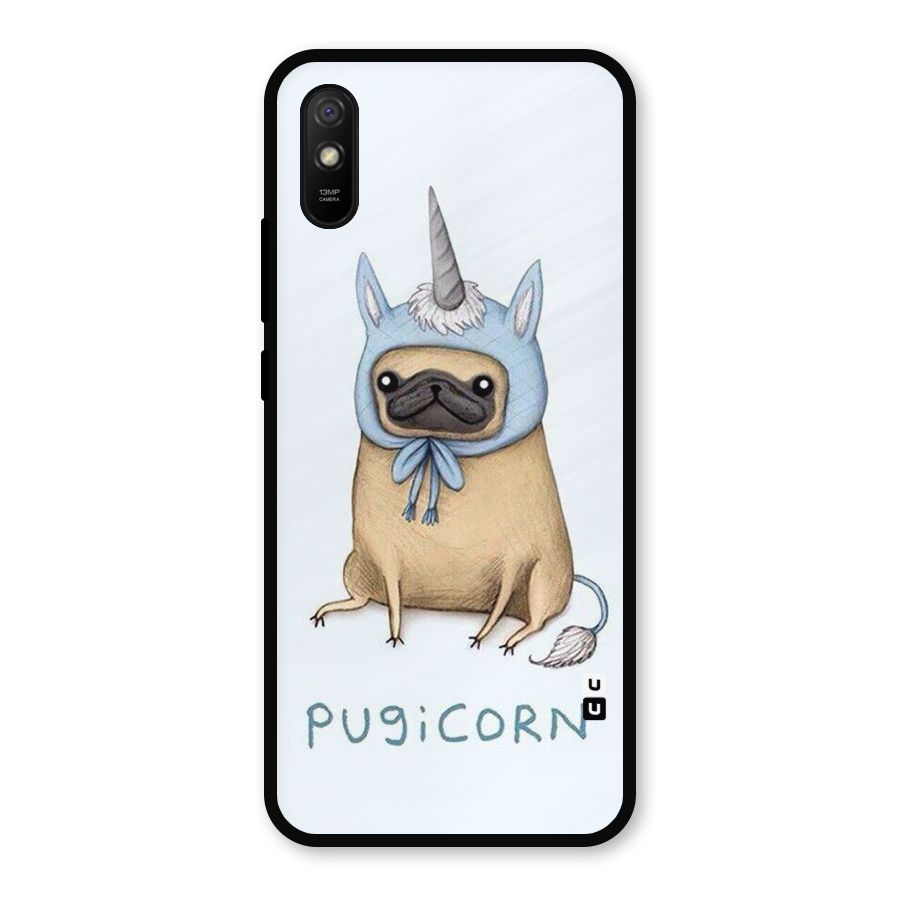 Pugicorn Metal Back Case for Redmi 9a