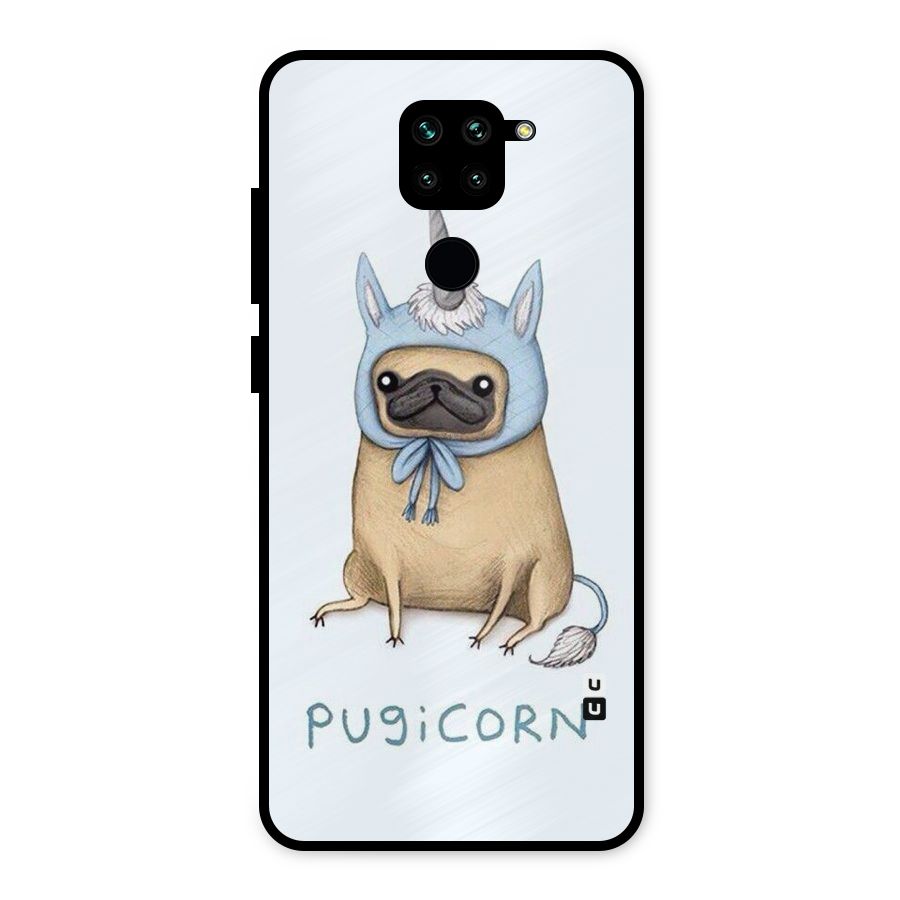 Pugicorn Metal Back Case for Redmi Note 9