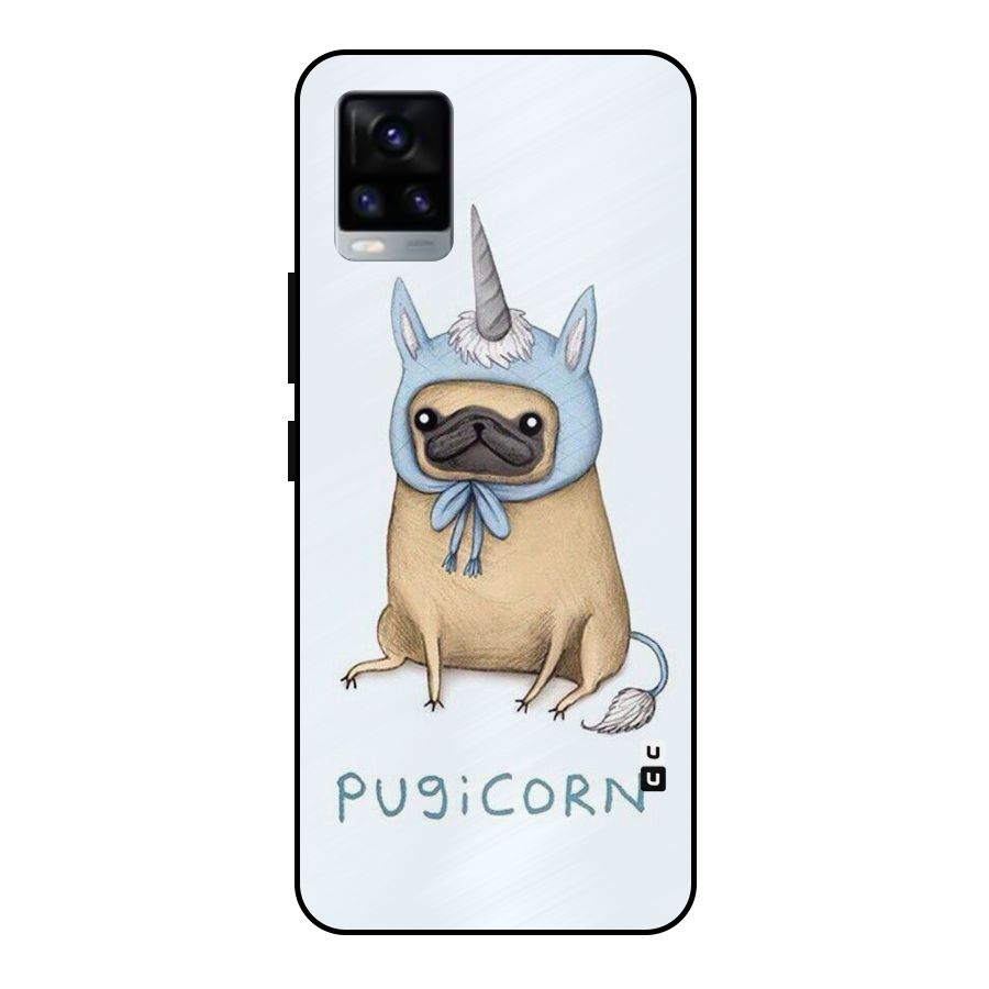 Pugicorn Metal Back Case for Vivo V20 2021