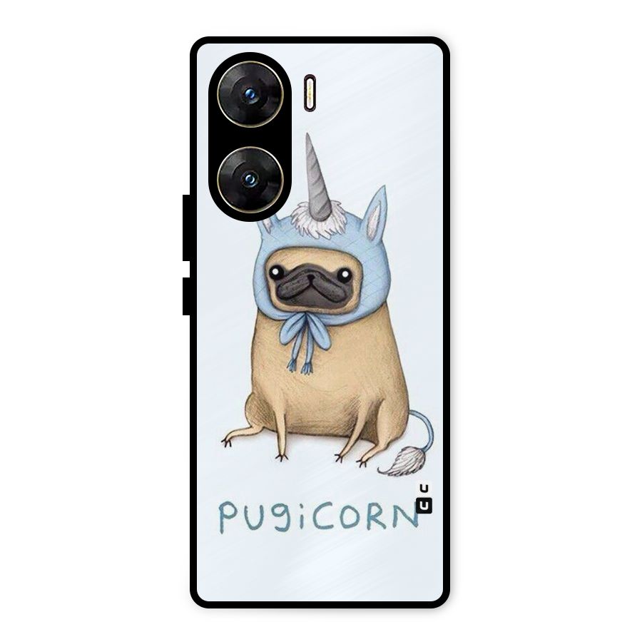 Pugicorn Metal Back Case for Vivo V29e