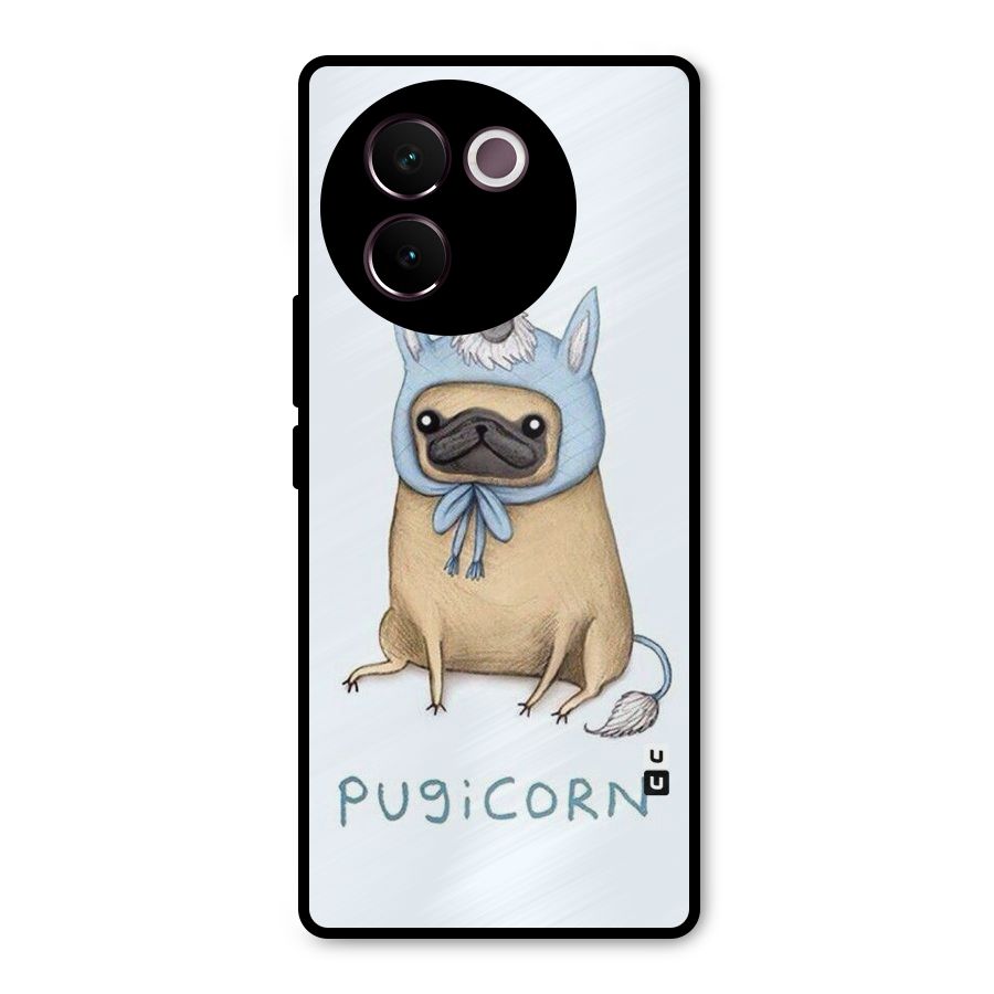 Pugicorn Metal Back Case for Vivo V30e
