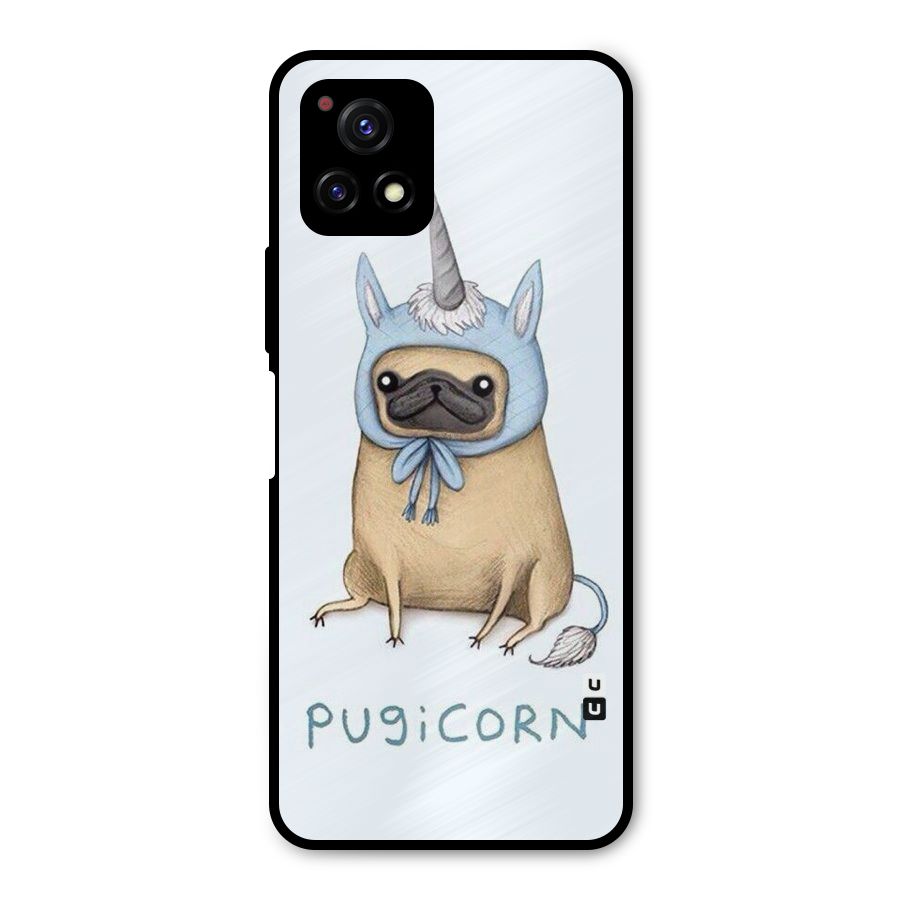 Pugicorn Metal Back Case for Vivo Y72 5G
