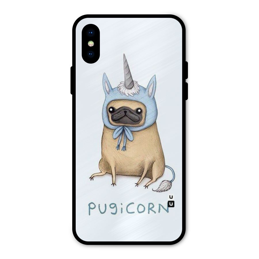 Pugicorn Metal Back Case for iPhone X