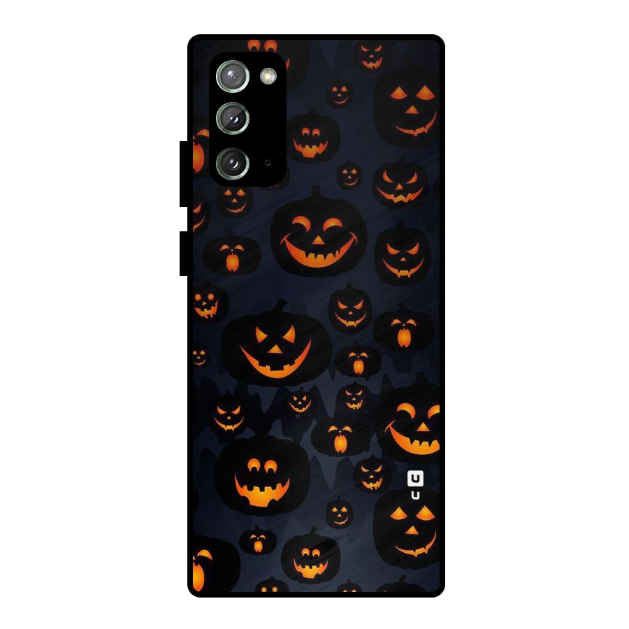 Pumpkin Smile Pattern Metal Back Case for Galaxy Note 20