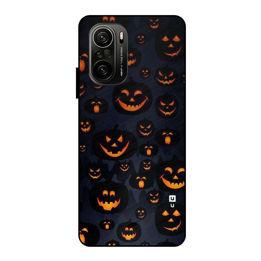 Pumpkin Smile Pattern Metal Back Case for Mi 11x