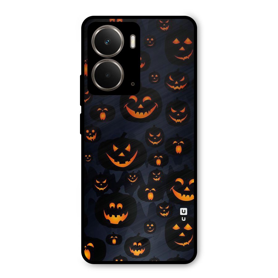 Pumpkin Smile Pattern Metal Back Case for Realme P3