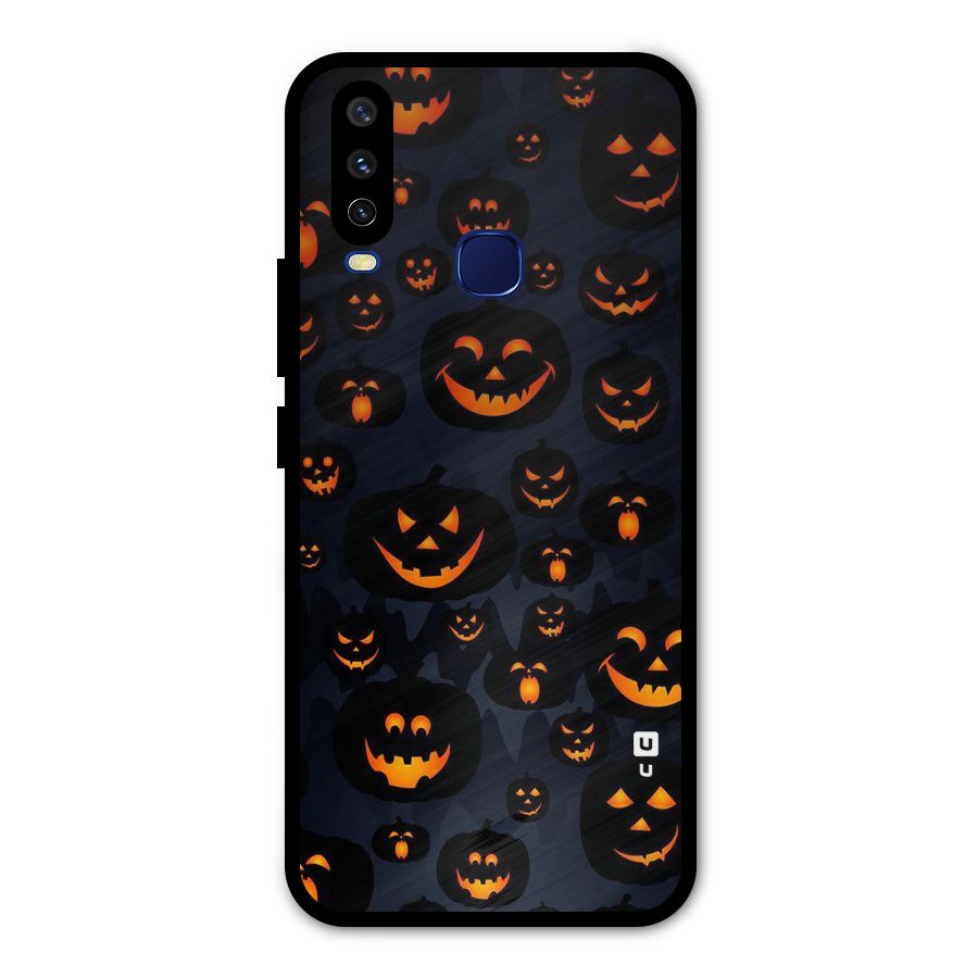 Pumpkin Smile Pattern Metal Back Case for Vivo V17