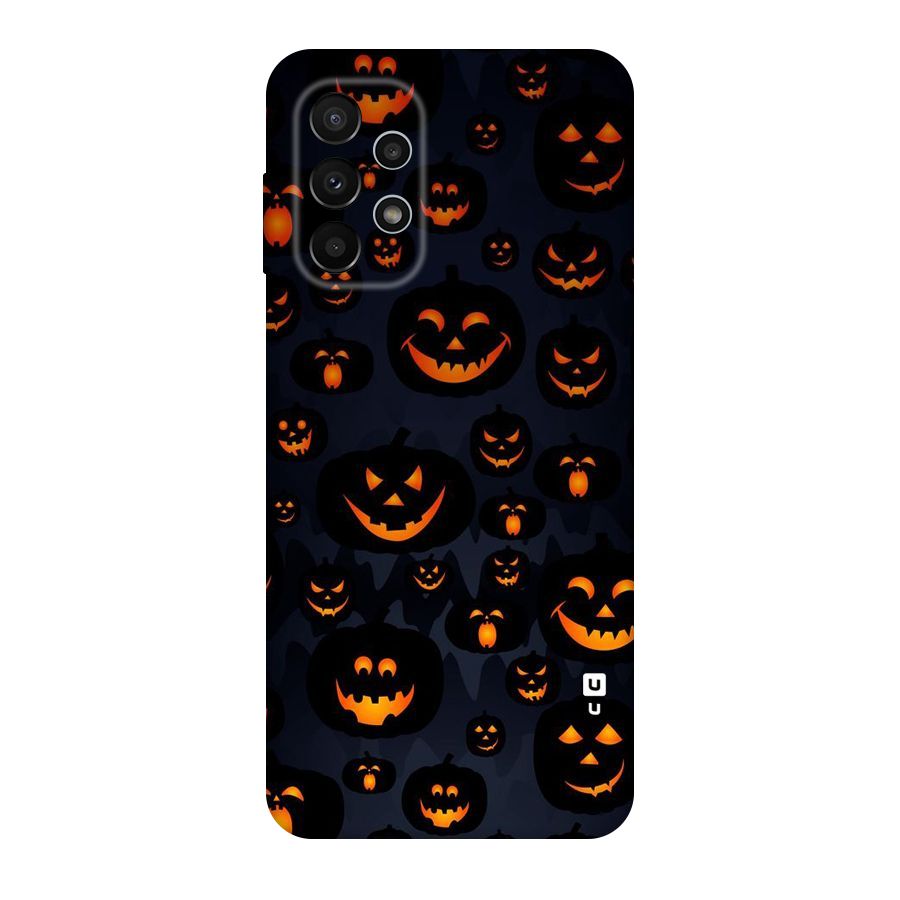 Pumpkin Smile Pattern Original Polycarbonate Back Case for Galaxy A23