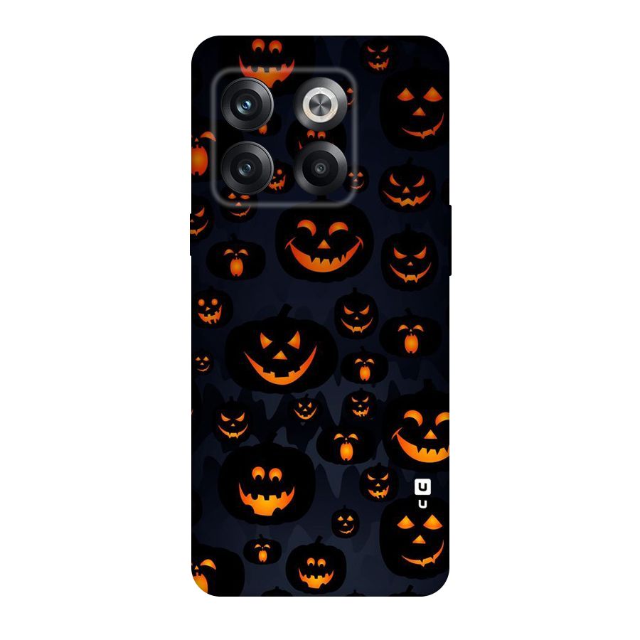 Pumpkin Smile Pattern Original Polycarbonate Back Case for OnePlus 10T