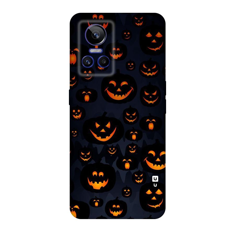 Pumpkin Smile Pattern Original Polycarbonate Back Case for Realme GT Neo 3