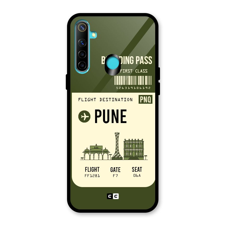 Pune Boarding Pass Glass Back Case for Realme 5