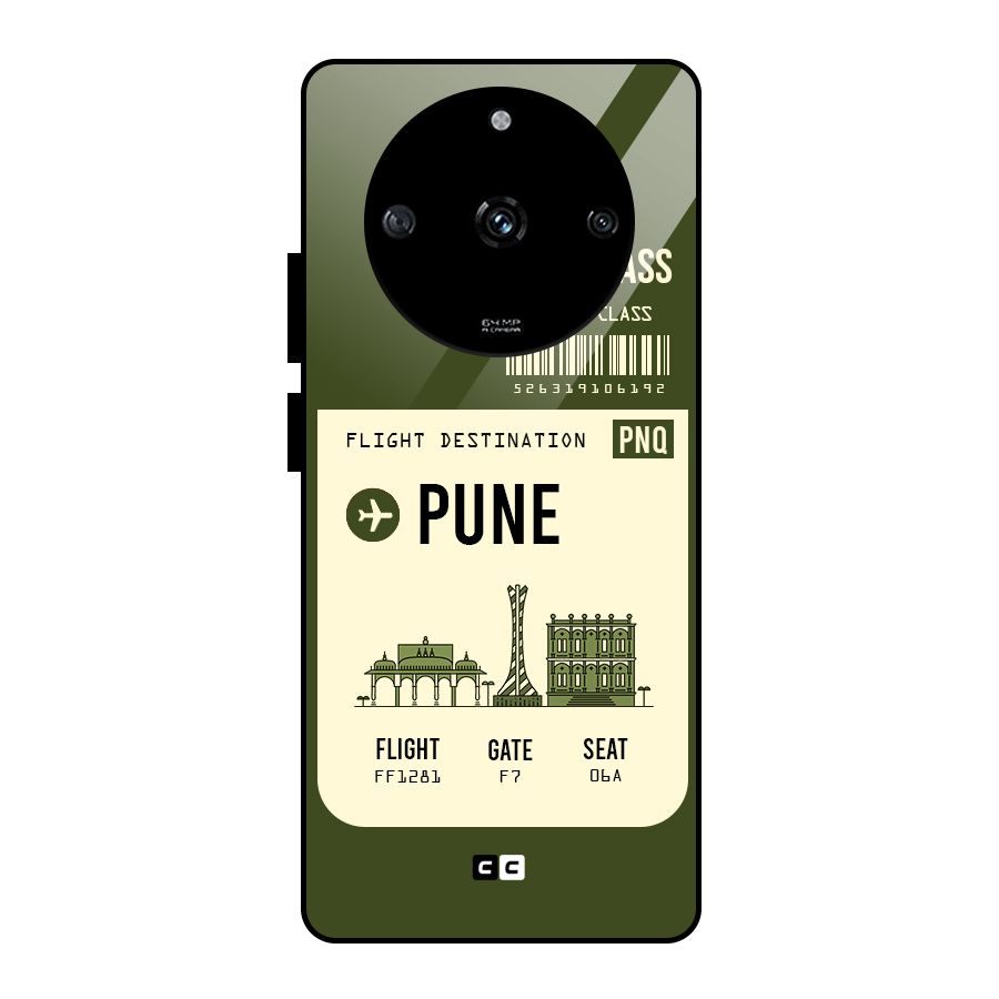 Pune Boarding Pass Glass Back Case for Realme Narzo 60 5G