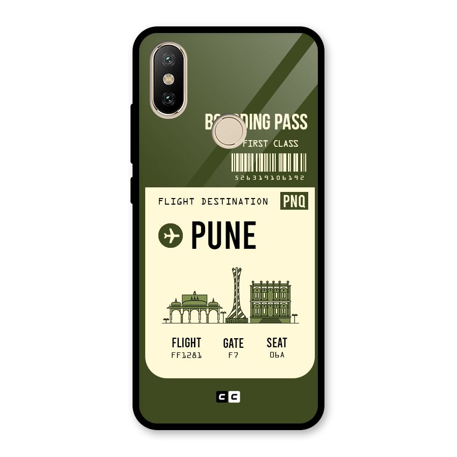 Pune Boarding Pass Glass Back Case for Redmi A2
