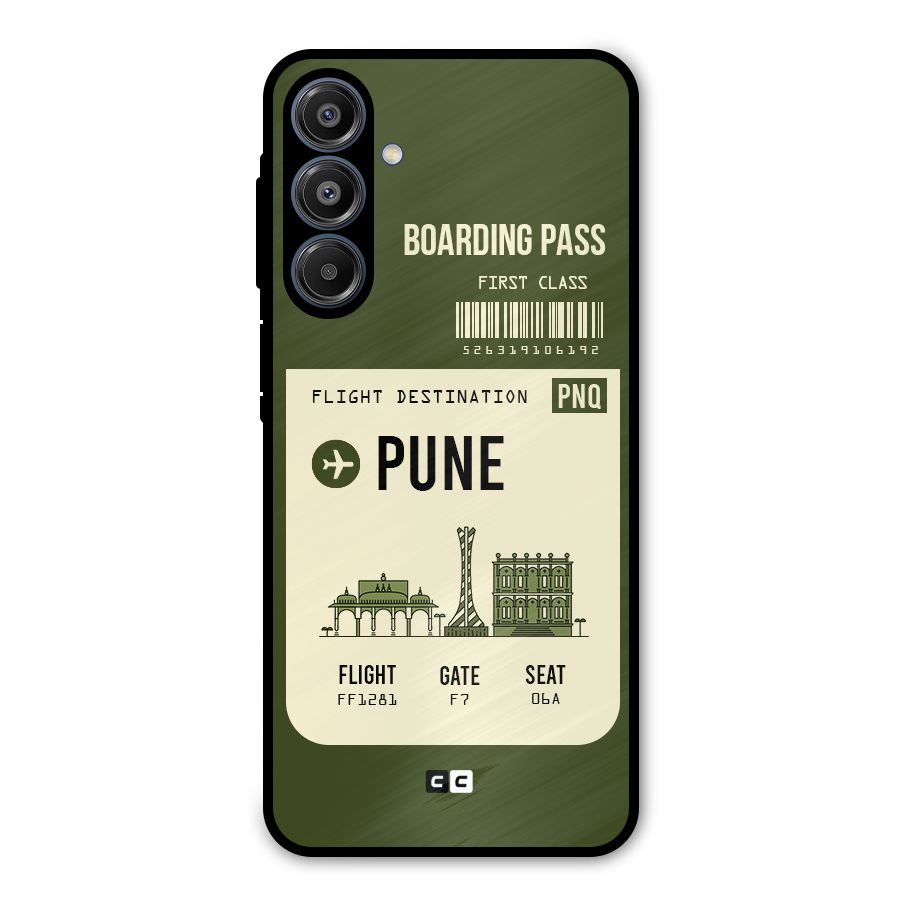 Pune Boarding Pass Metal Back Case for Galaxy A16 5G