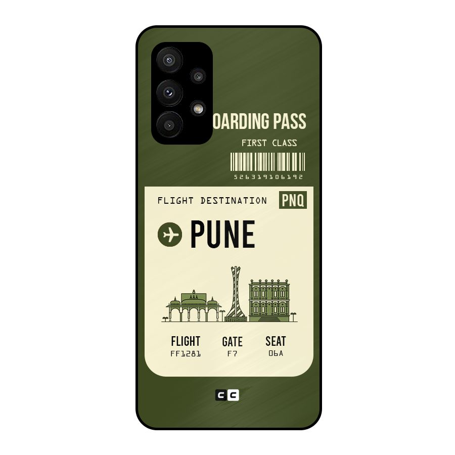 Pune Boarding Pass Metal Back Case for Galaxy A23