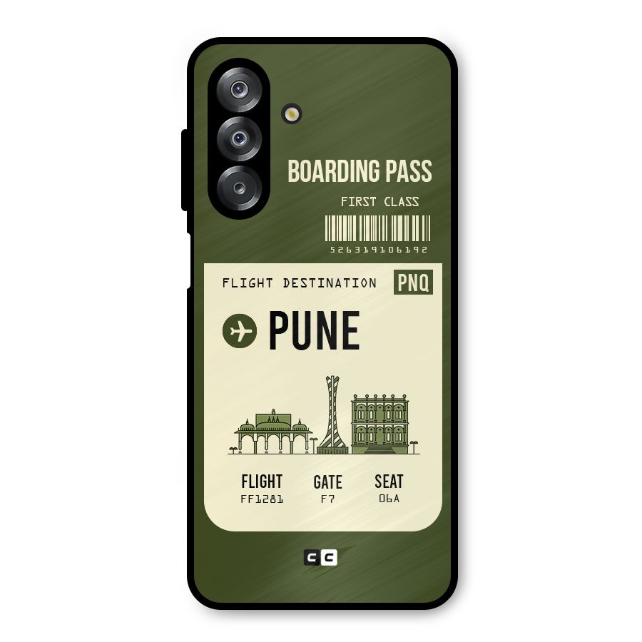 Pune Boarding Pass Metal Back Case for Galaxy A26