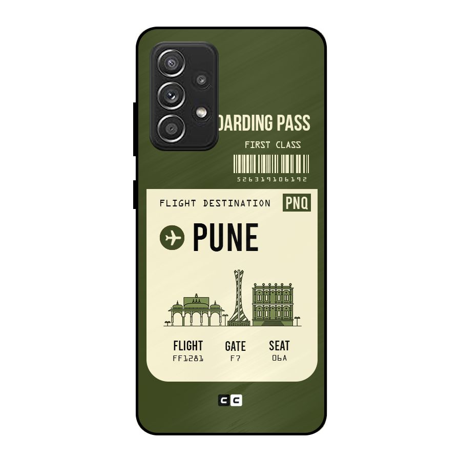 Pune Boarding Pass Metal Back Case for Galaxy A52s 5G