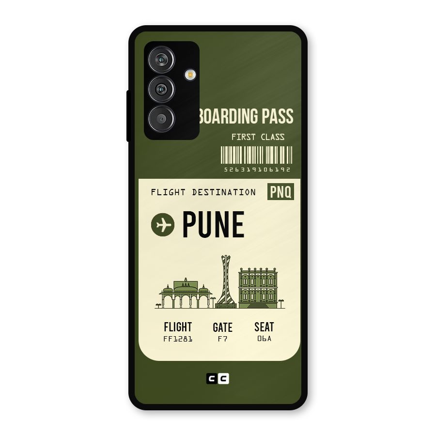 Pune Boarding Pass Metal Back Case for Galaxy F13
