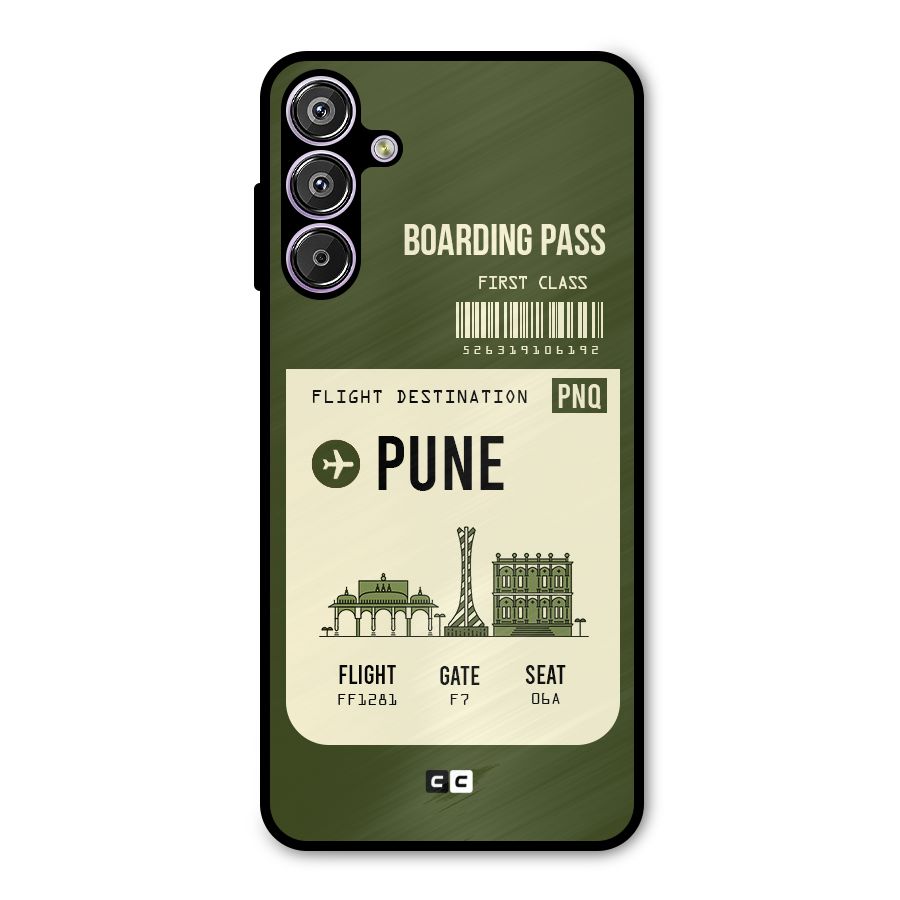 Pune Boarding Pass Metal Back Case for Galaxy F15