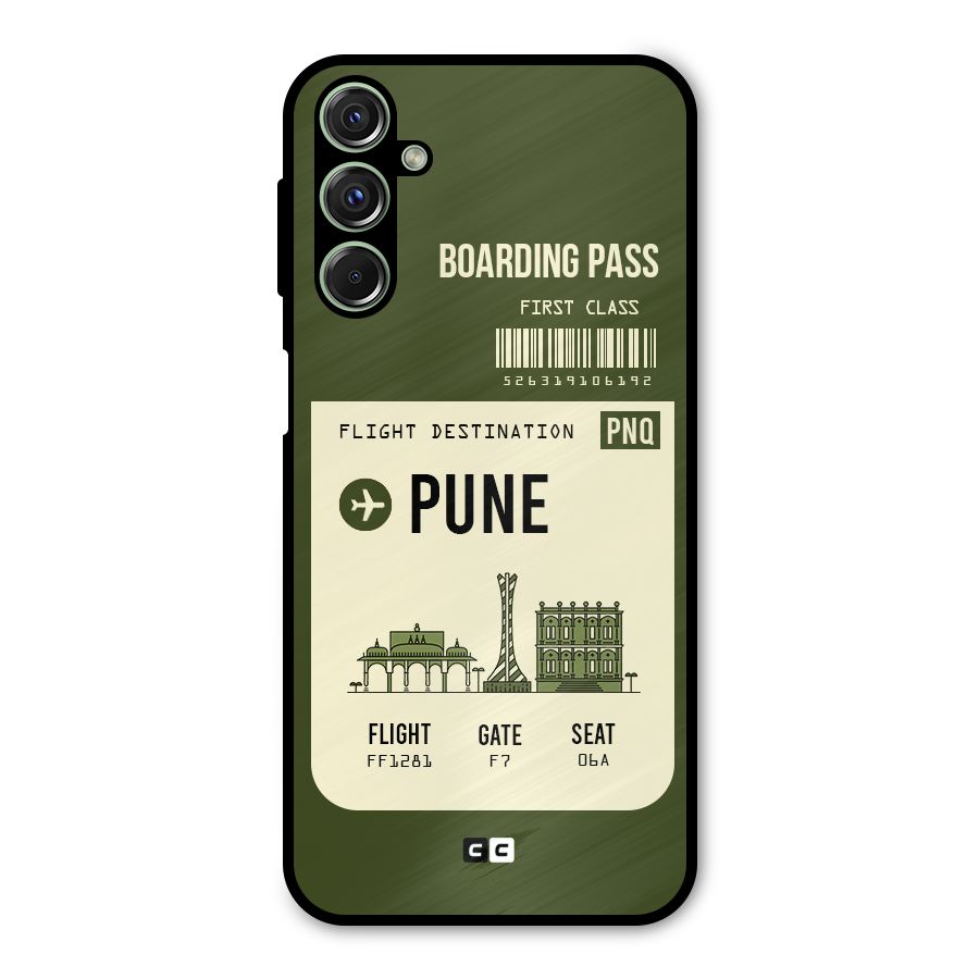 Pune Boarding Pass Metal Back Case for Galaxy F34