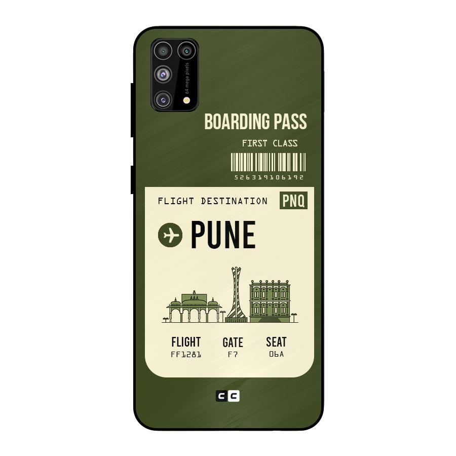 Pune Boarding Pass Metal Back Case for Galaxy F41