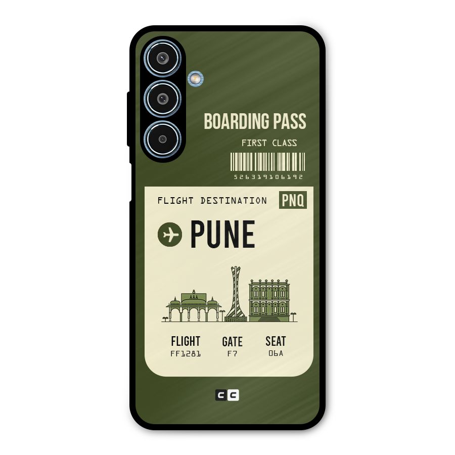 Pune Boarding Pass Metal Back Case for Galaxy M35