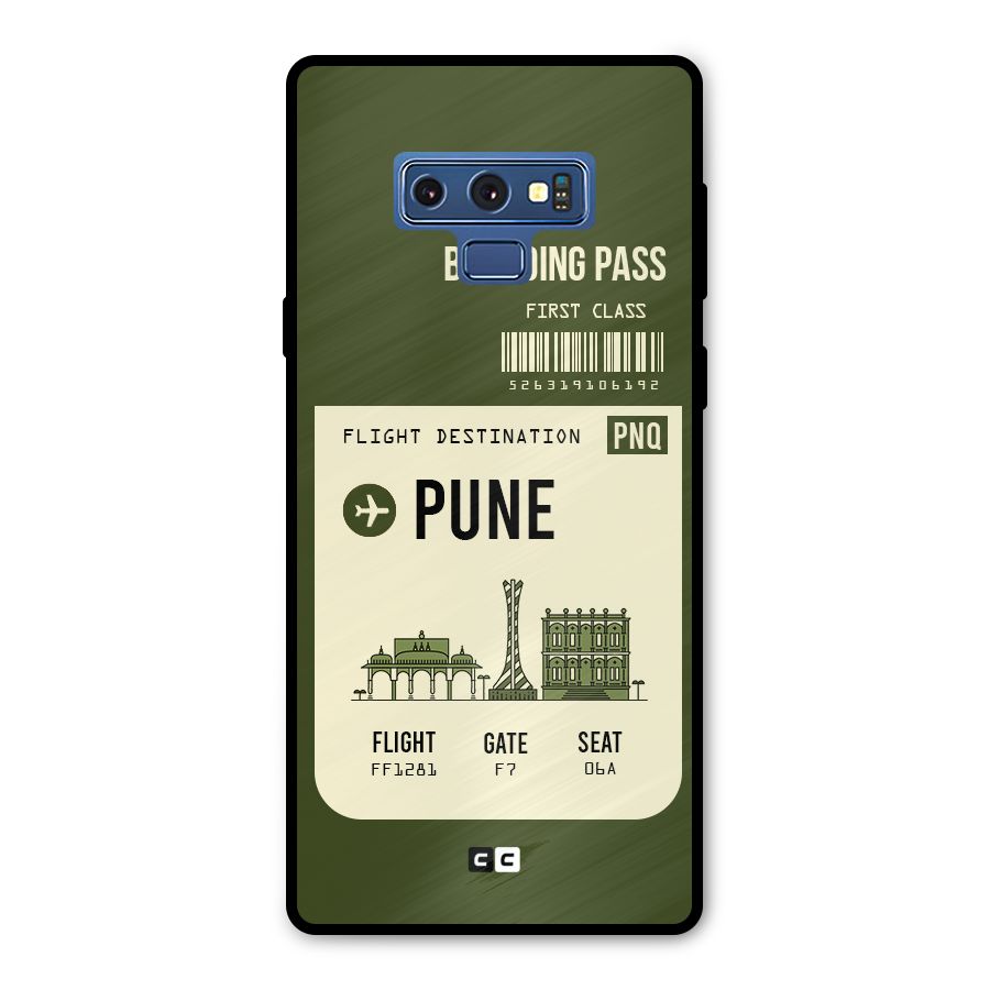 Pune Boarding Pass Metal Back Case for Galaxy Note 9