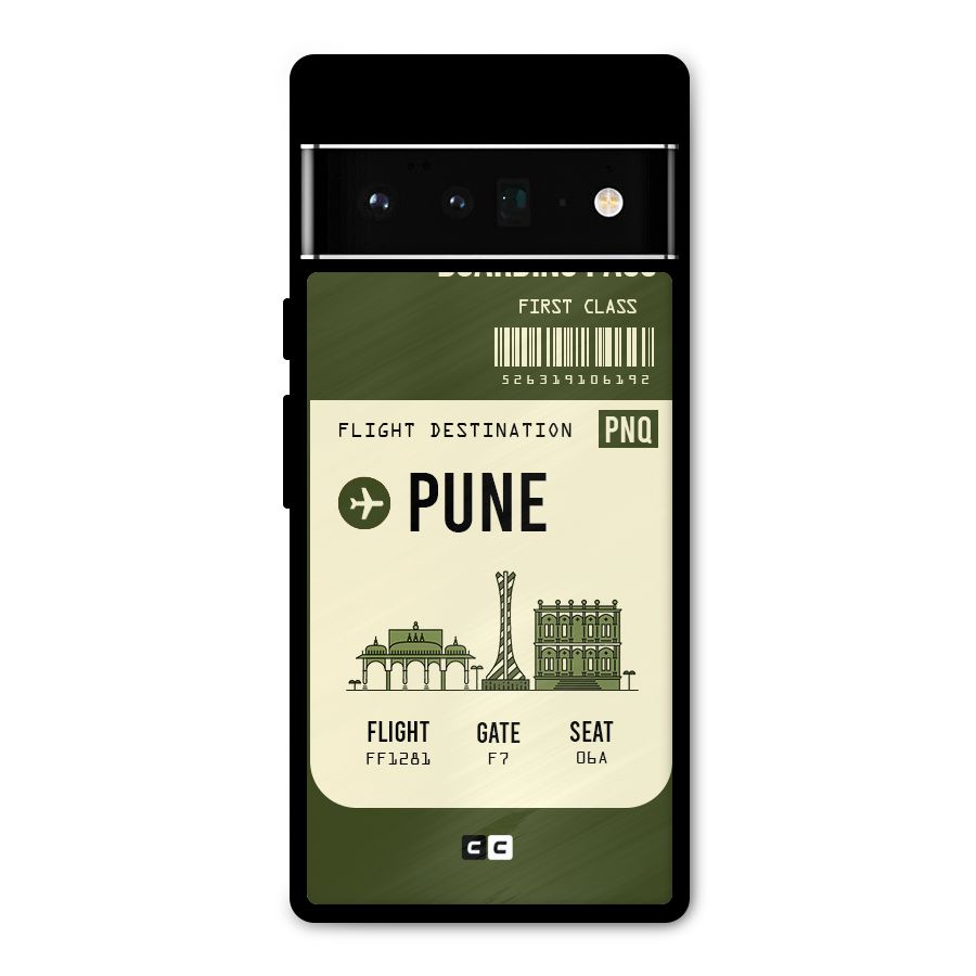 Pune Boarding Pass Metal Back Case for Google Pixel 6 Pro
