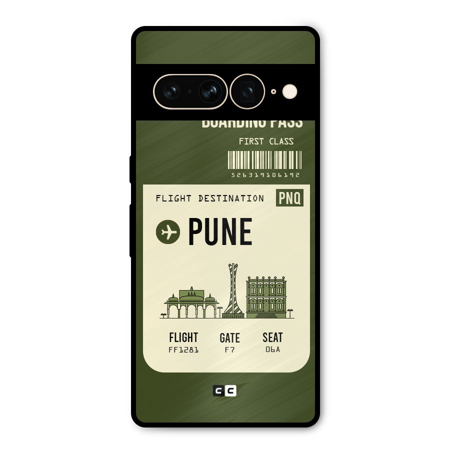 Pune Boarding Pass Metal Back Case for Google Pixel 7 Pro