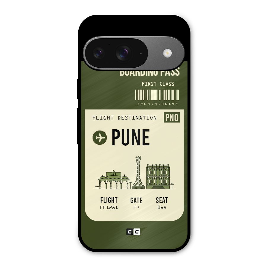 Pune Boarding Pass Metal Back Case for Google Pixel 9