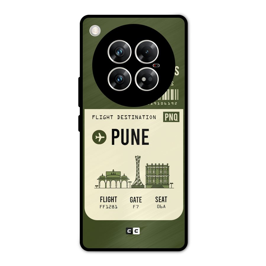 Pune Boarding Pass Metal Back Case for Infinix Zero 40 5G