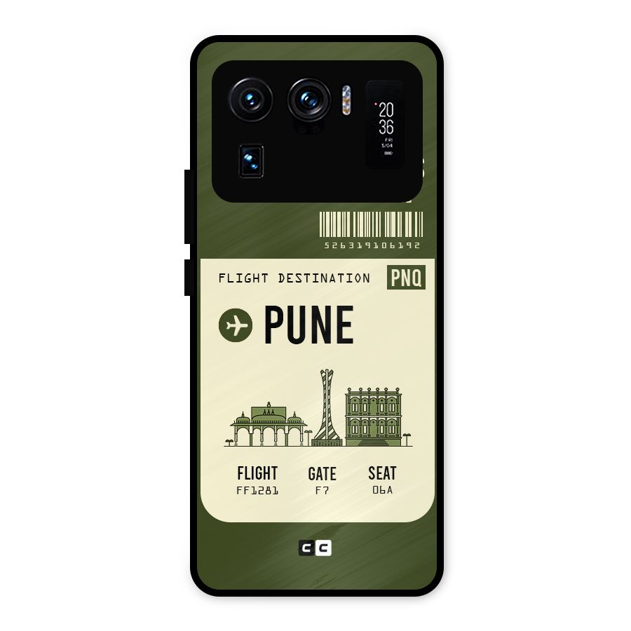Pune Boarding Pass Metal Back Case for Mi 11 Ultra