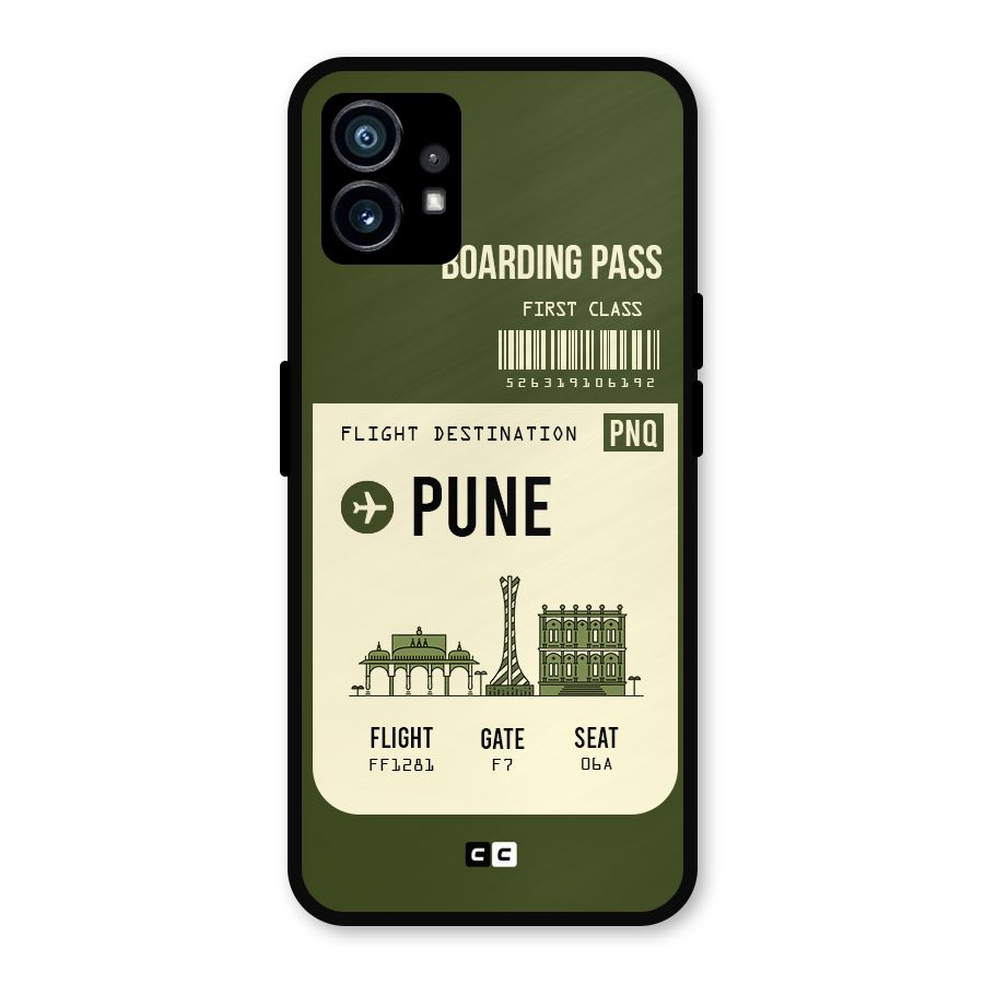 Pune Boarding Pass Metal Back Case for Nothing Phone 1