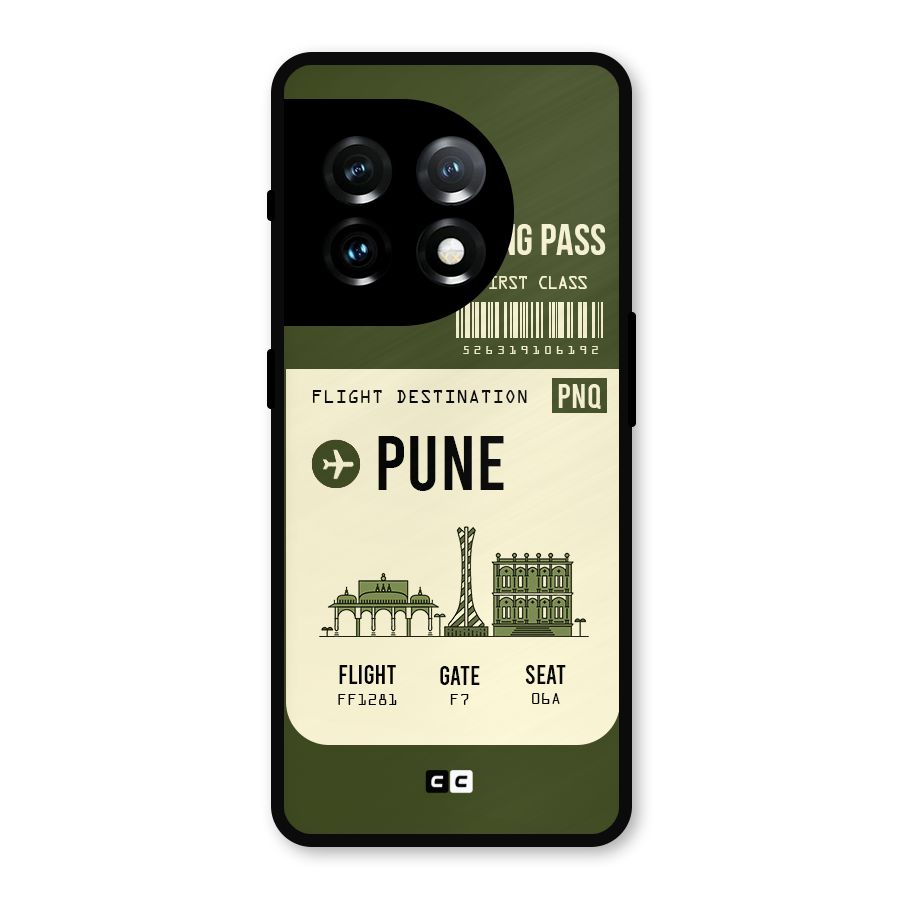 Pune Boarding Pass Metal Back Case for OnePlus 11