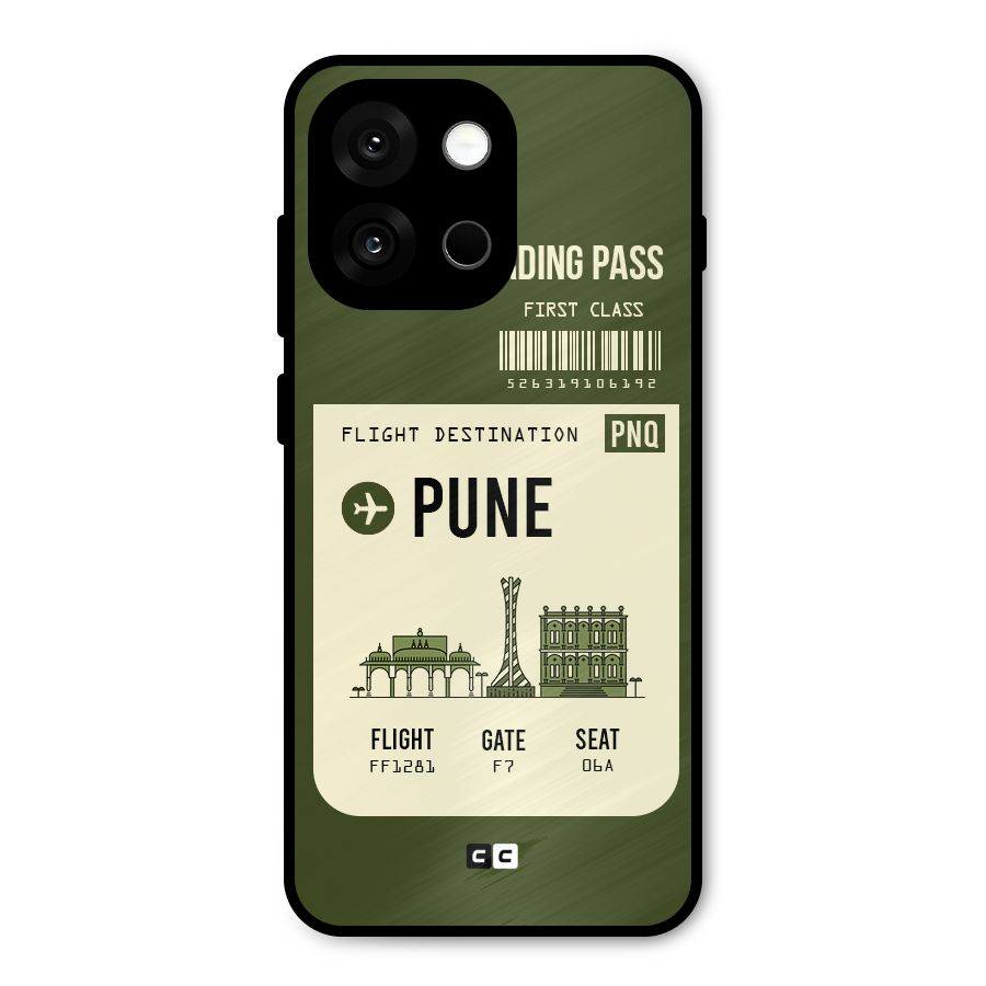 Pune Boarding Pass Metal Back Case for OnePlus 13s