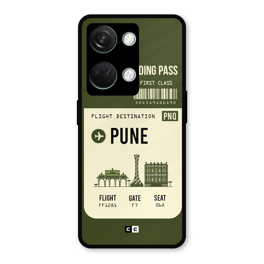 Pune Boarding Pass Metal Back Case for OnePlus Nord 3