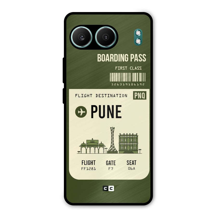 Pune Boarding Pass Metal Back Case for OnePlus Nord 4