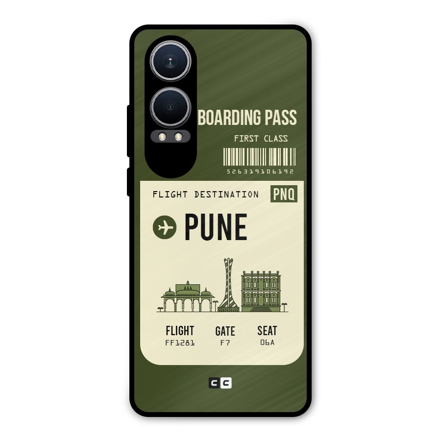 Pune Boarding Pass Metal Back Case for OnePlus Nord CE4 Lite