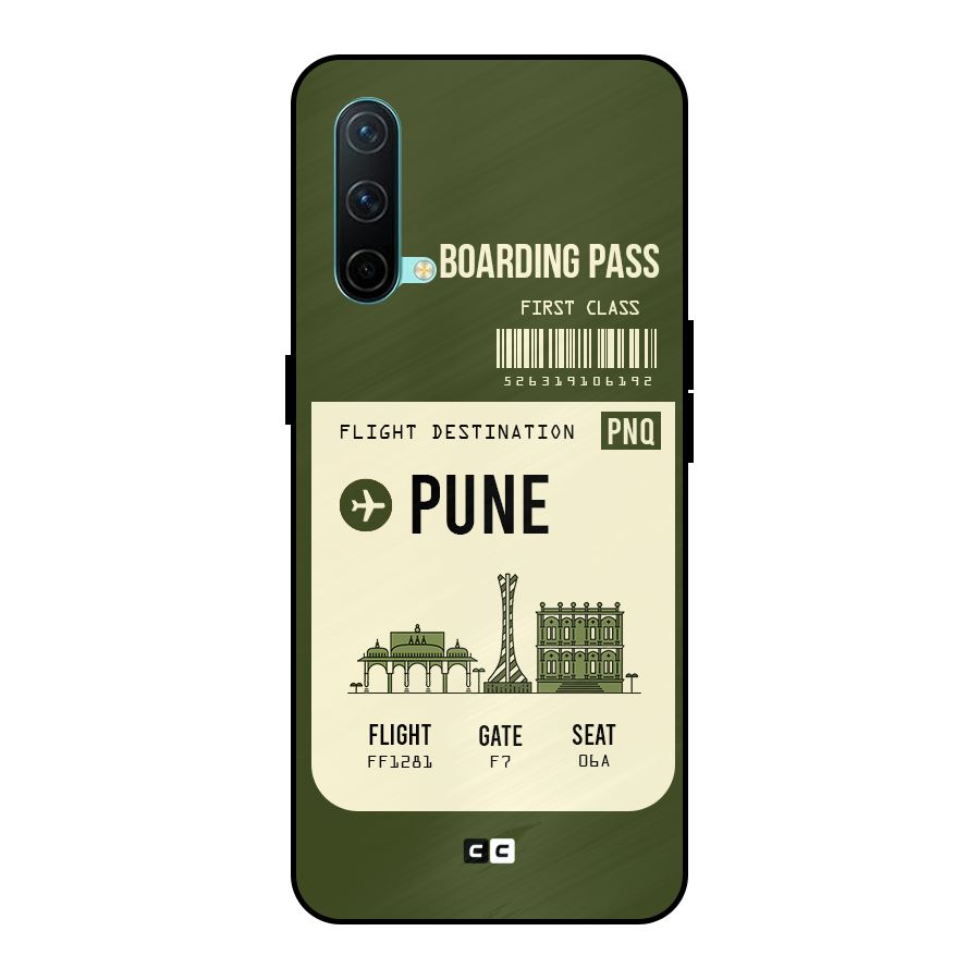 Pune Boarding Pass Metal Back Case for OnePlus Nord CE 5G