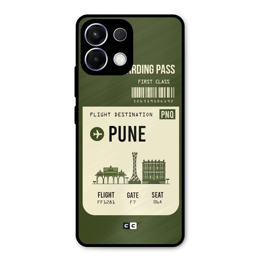 Pune Boarding Pass Metal Back Case for Oppo K13